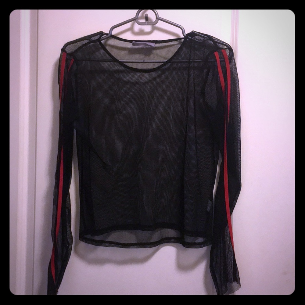 Fishnet crop top